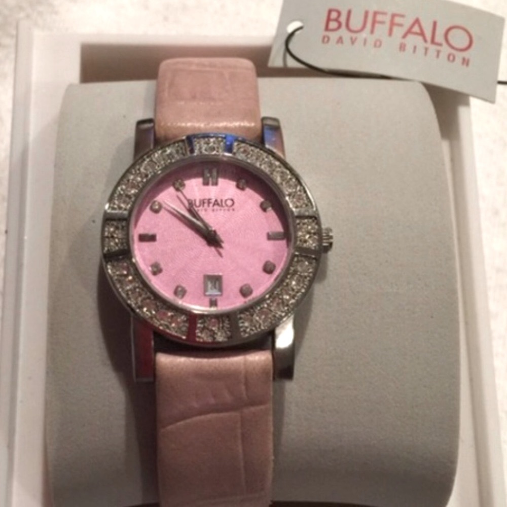 Buffalo David Bitton Pinn Watch with Crystals - Picture 1 of 5